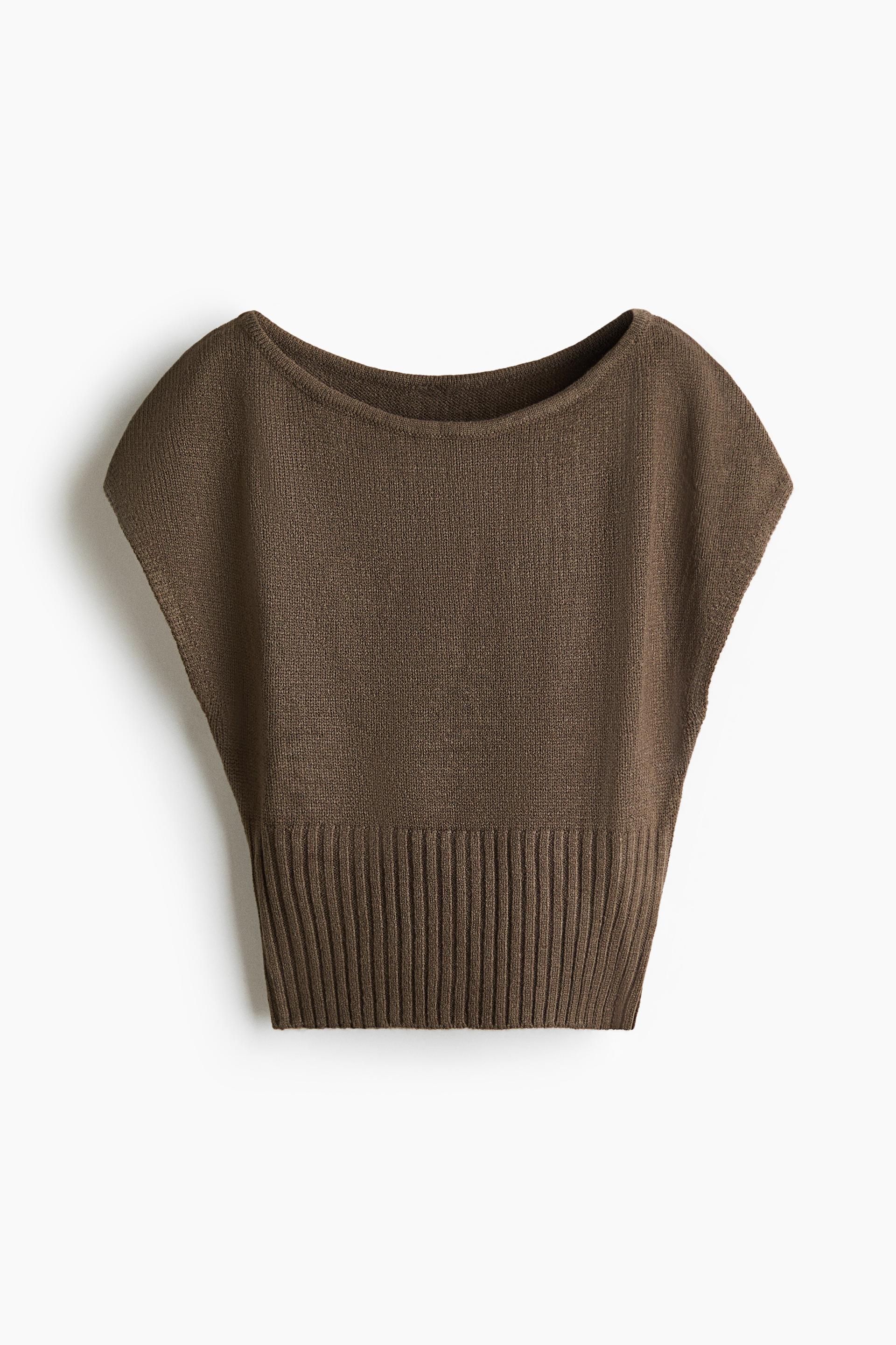 knit off-the-shoulder top
