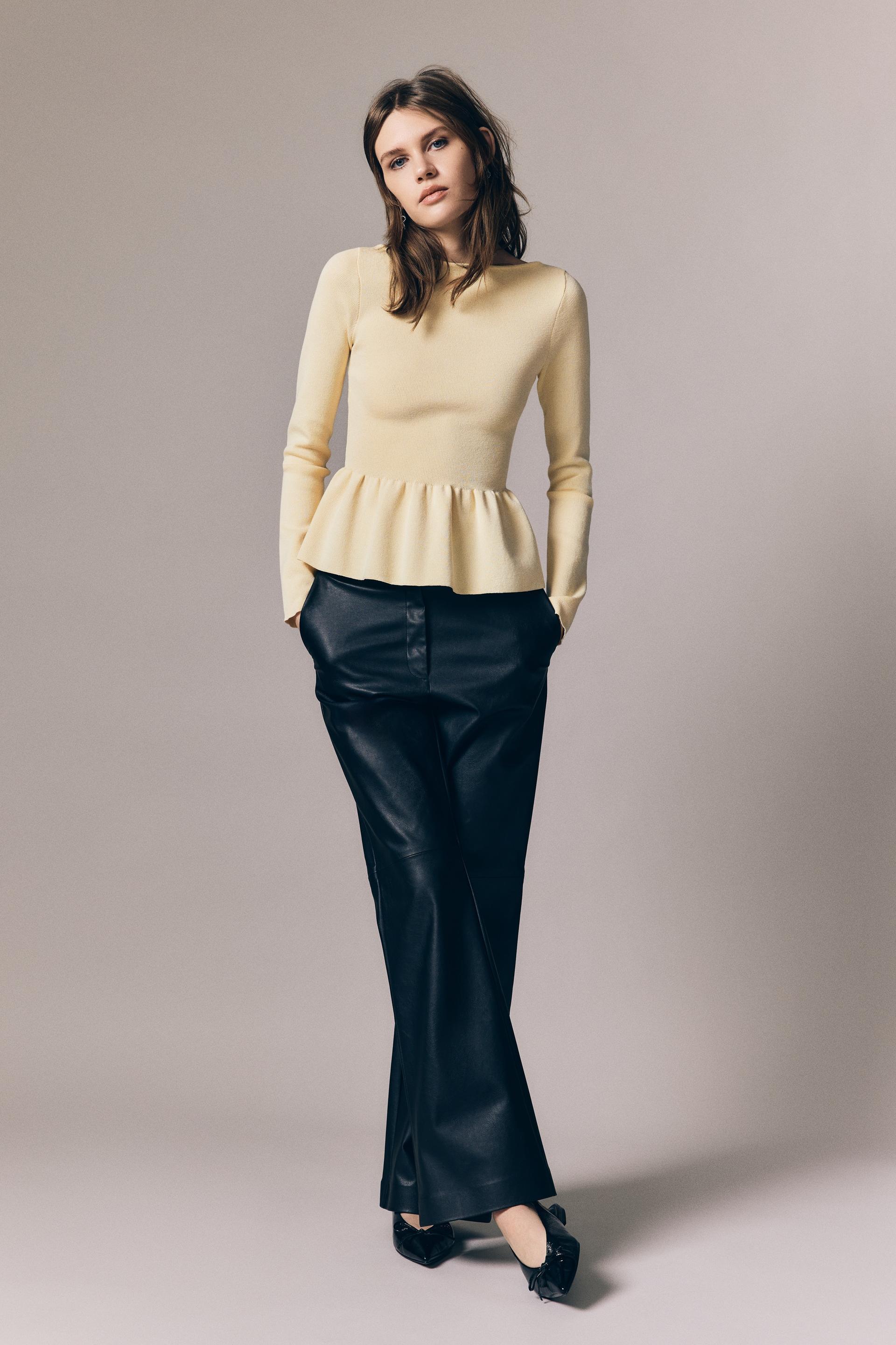 knit peplum top