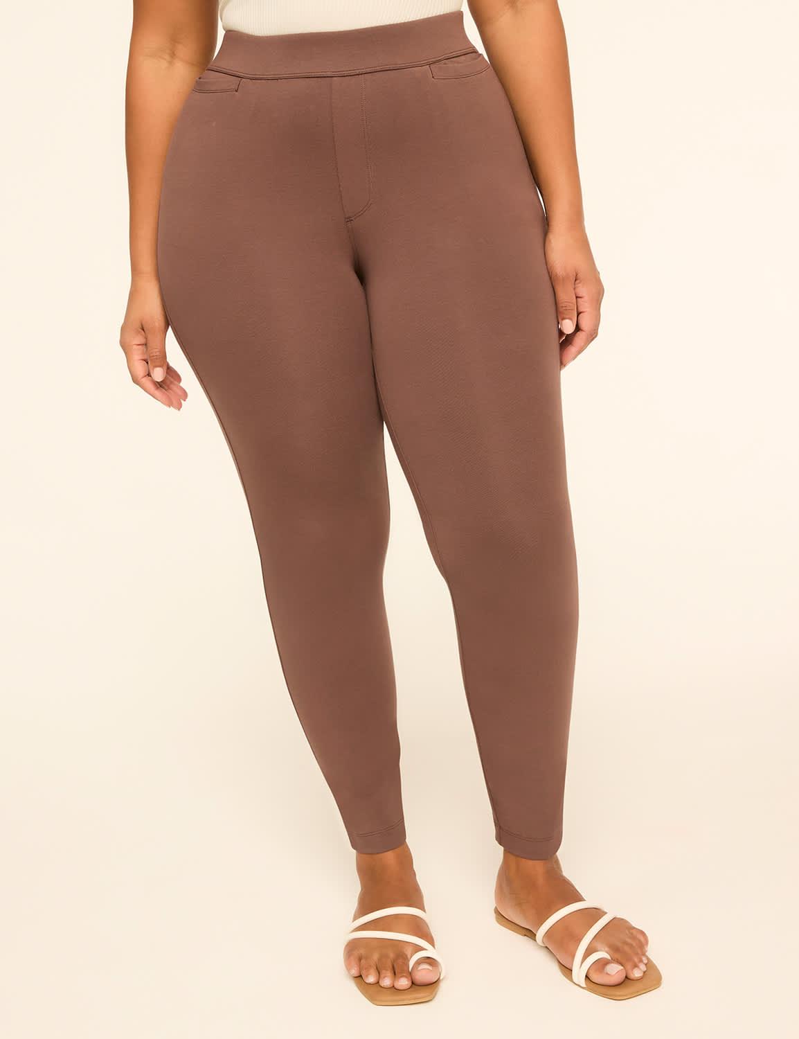 knit pull-on high-rise skinny ankle pant
