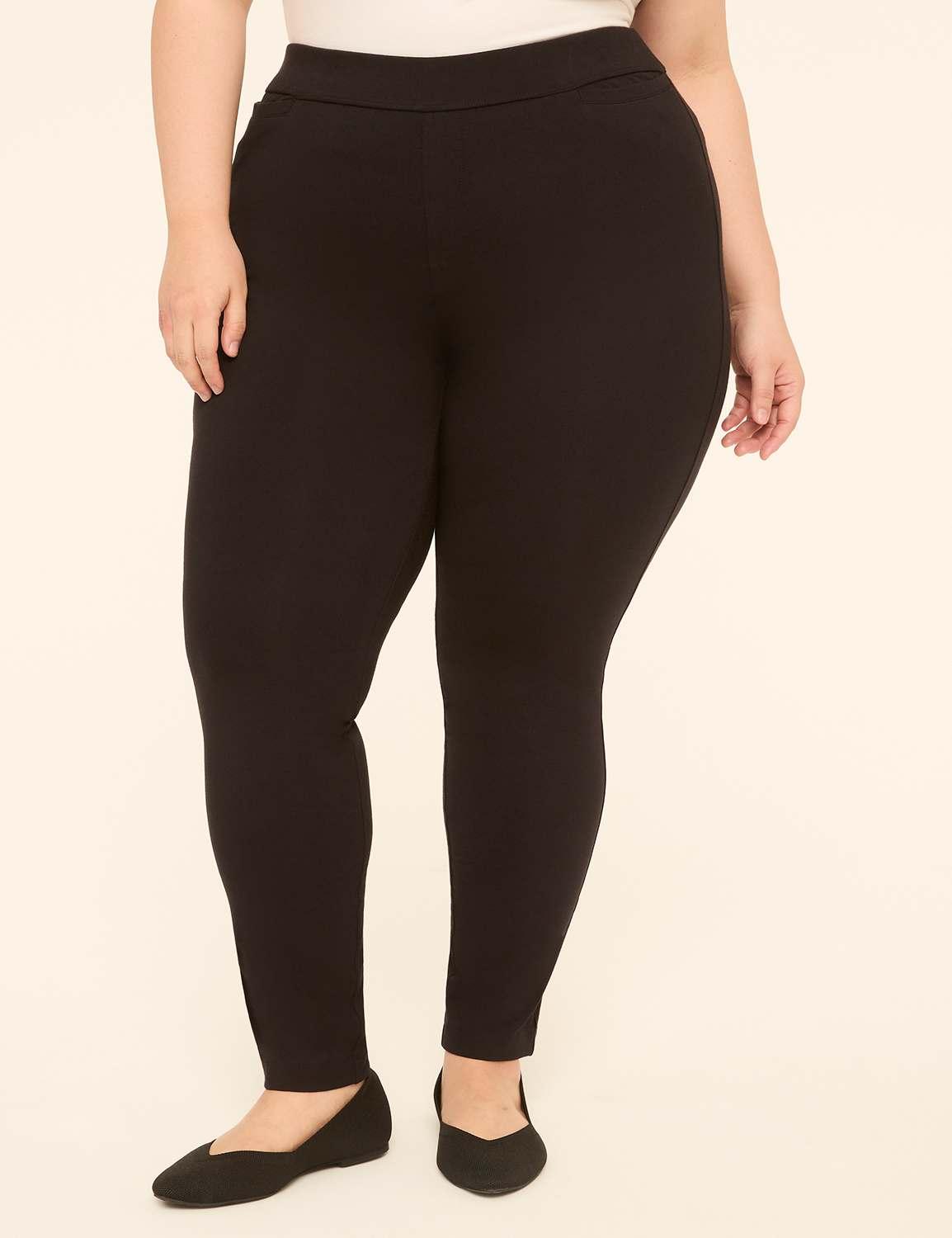 knit pull-on high-rise skinny ankle pant
