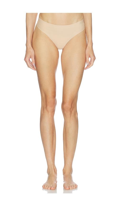 knix ultrathin leakproof thong in nude in nude. - size l (also in m, xl, xxl)