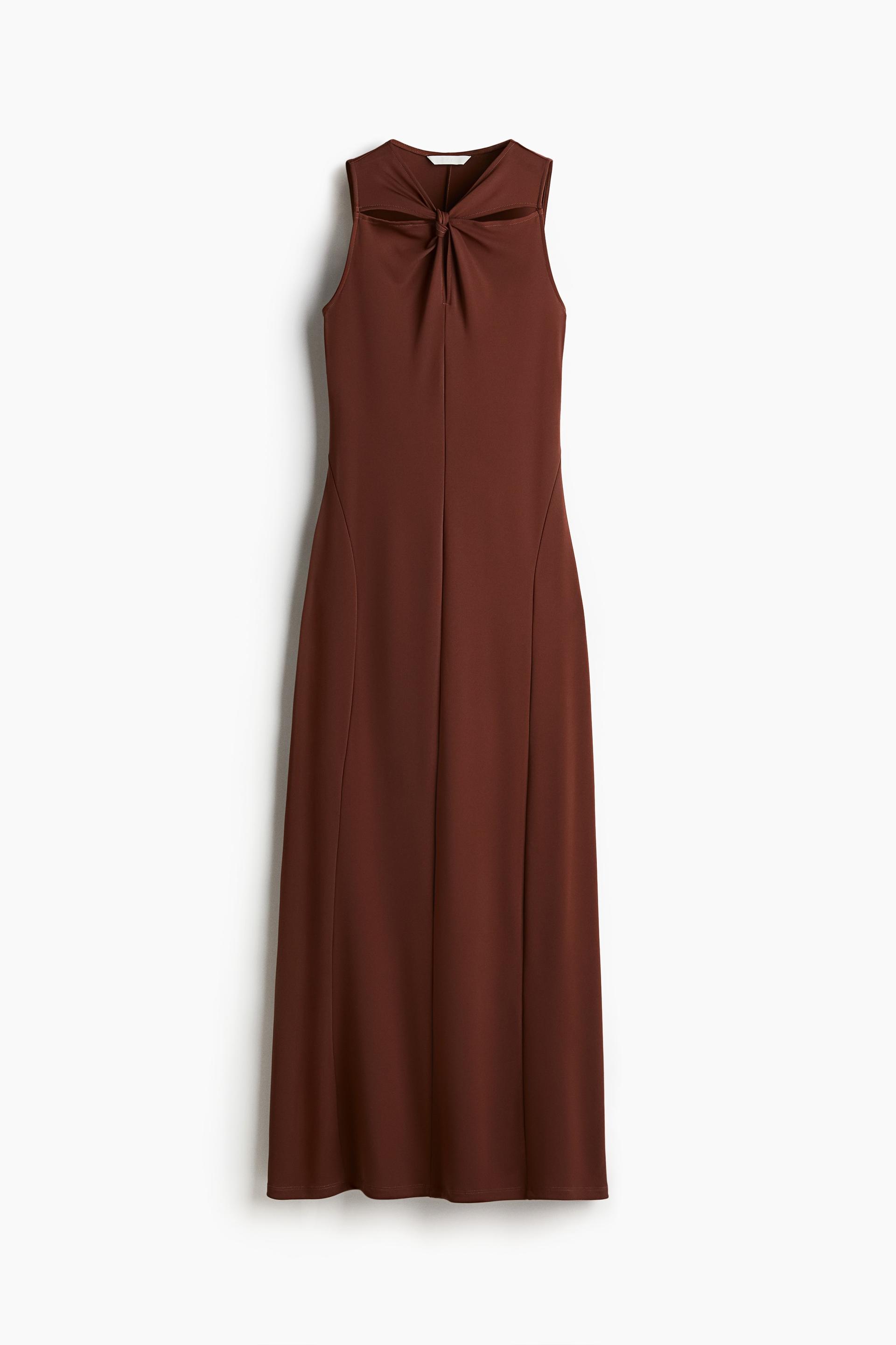 knot-detail dress