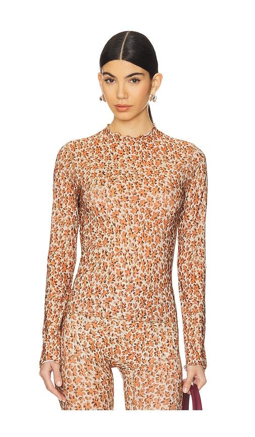 knwls halcyon top in burnt orange. - size m (also in xs, s)