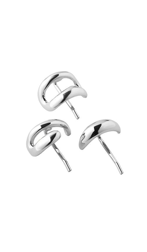 kov essentials hair cuffs in silver.