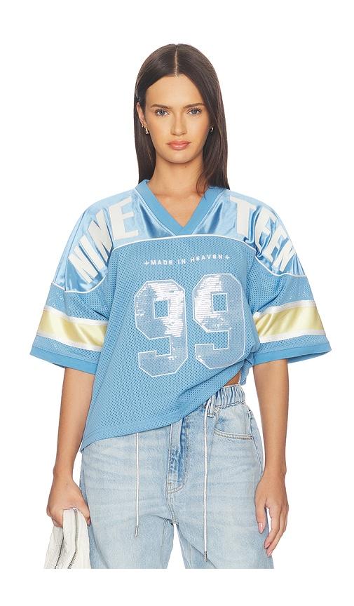 ksubi 99 spark jersey top in baby blue. - size m (also in s, xs)