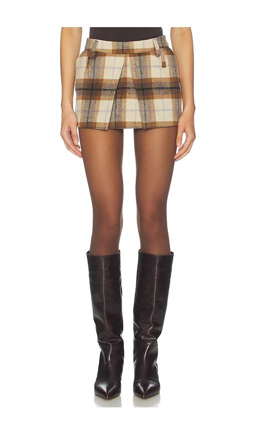 ksubi addison skirt in brown. - size 28 (also in 30)