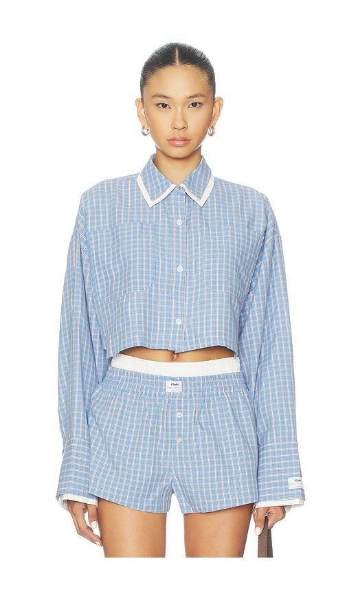 ksubi balter shirt in blue. - size l (also in xl/1x)