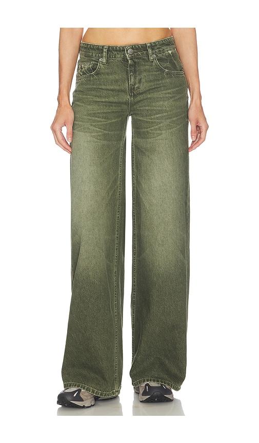 ksubi dropout low rise jeans in green. - size 23 (also in 24, 26, 27, 28, 29)