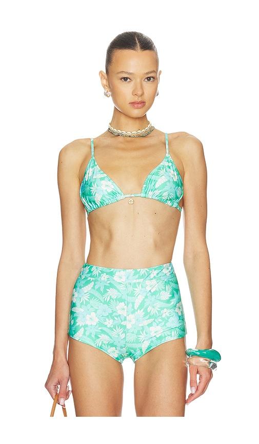 kulani kinis bralette bikini top in teal. - size s (also in xs)