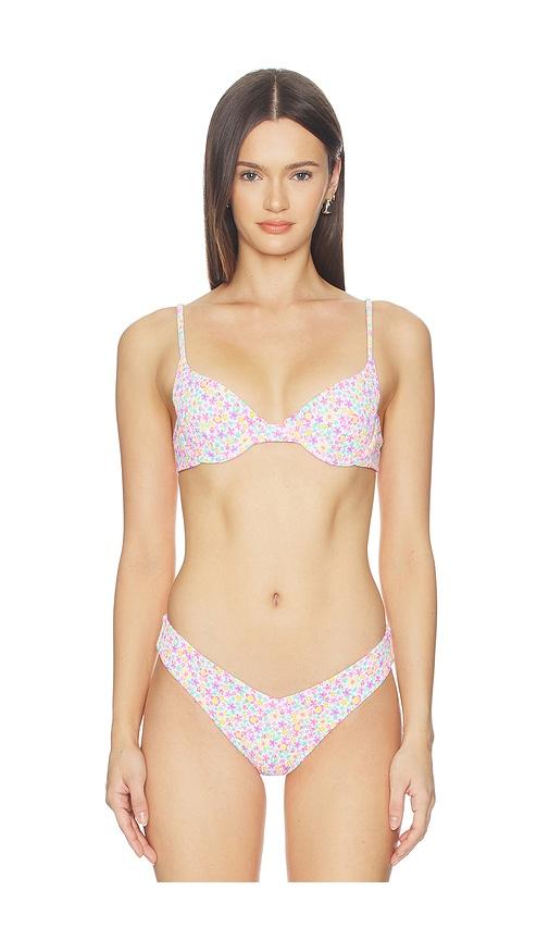 kulani kinis slim underwire bikini top in white. - size l (also in m, s, xl, xs)