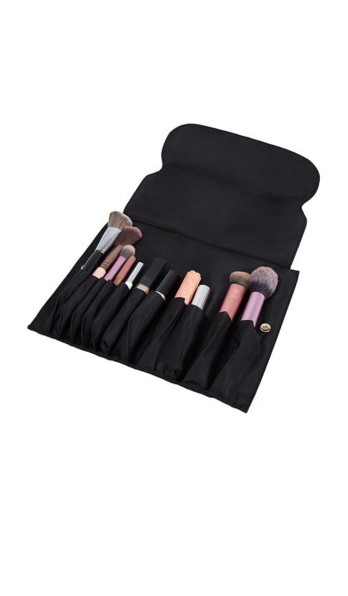 kusshi snap-in brush organizer in black.