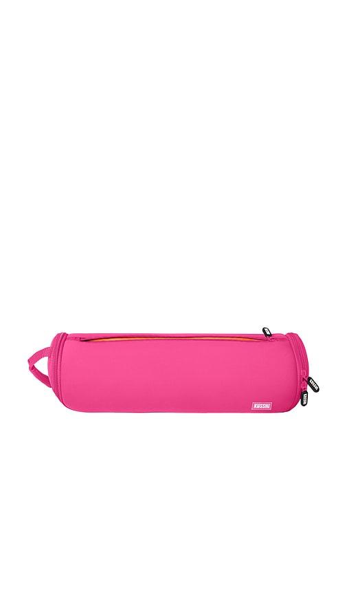 kusshi travel hair tools case in french pink & sherbert.