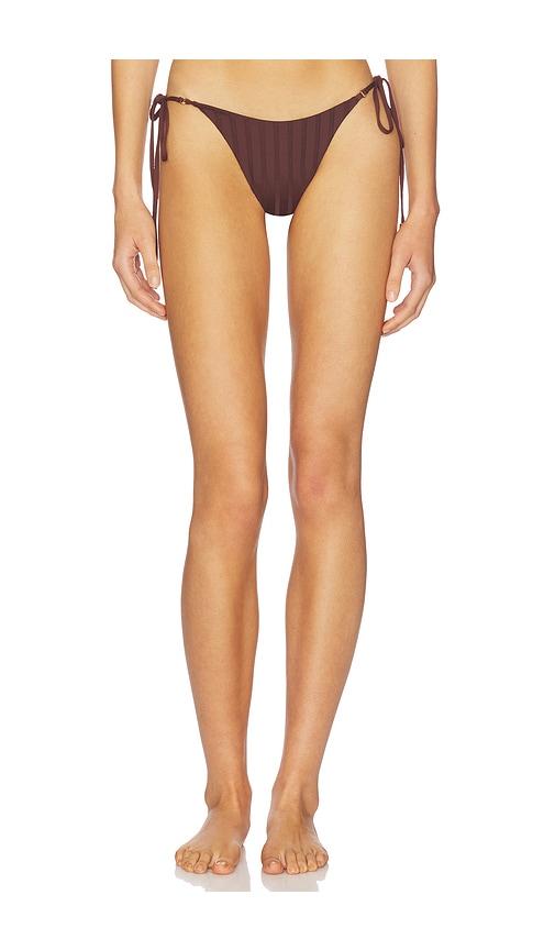 kya gia bikini bottom in brown. - size l (also in s, xs, m, xl)