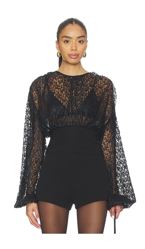 l'academie abri top in black. - size s (also in xs, xxs, xl)