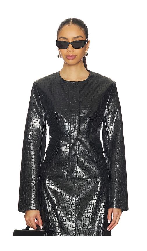 l'academie alisson jacket in black. - size l (also in xxs, xs, s, m)
