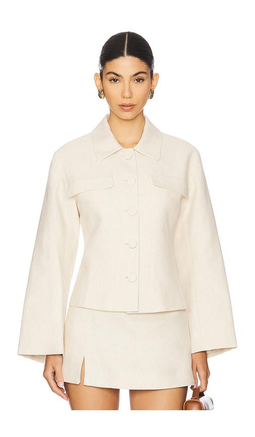 l'academie ami jacket in beige. - size l (also in xs, m)