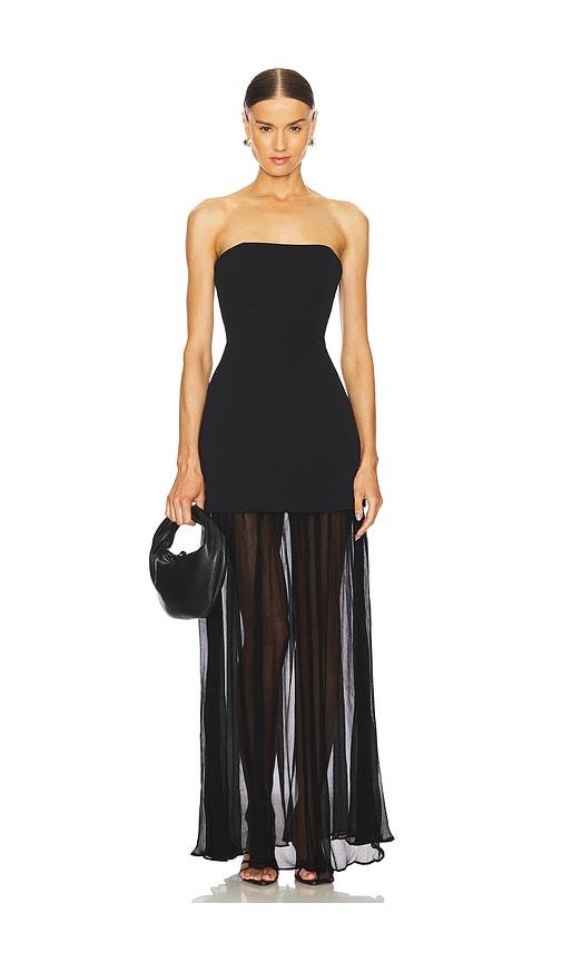 l'academie amiens gown in black. - size l (also in xs, m)