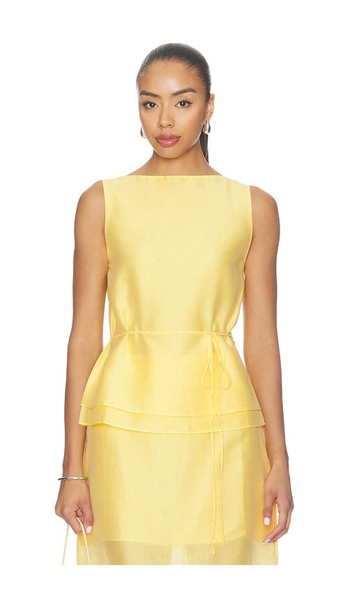 l'academie ashby top in yellow. - size l (also in xs, s, m)