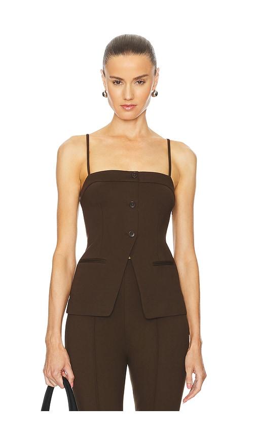 l'academie benigna top in brown. - size s (also in xs)