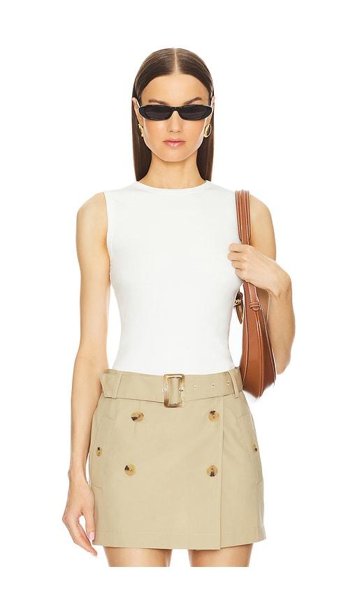 l'academie caresse tank in white. - size l (also in xl)