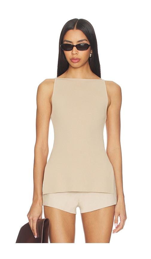 l'academie cinzia top in tan. - size m (also in xl)