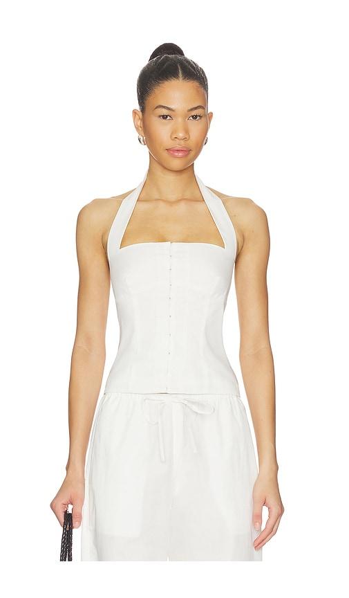 l'academie dasha top in white. - size l (also in s, m)