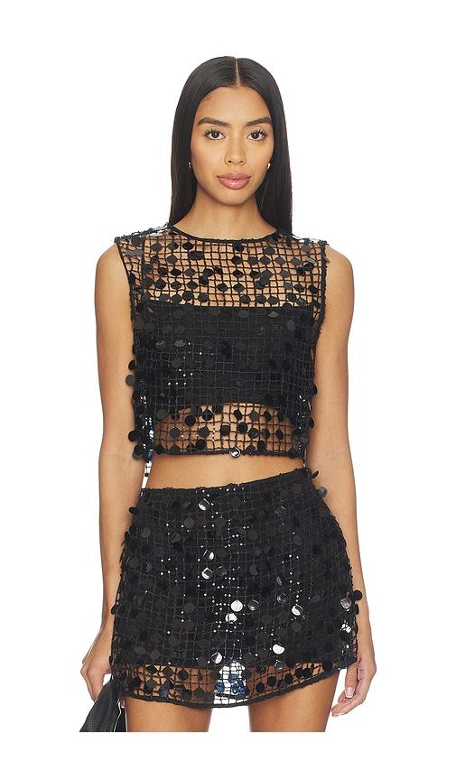 l'academie drew top in black. - size l (also in xs, s, xl)