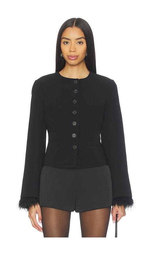 l'academie eirah jacket in black. - size l (also in xxs, xs, s, m, xl)