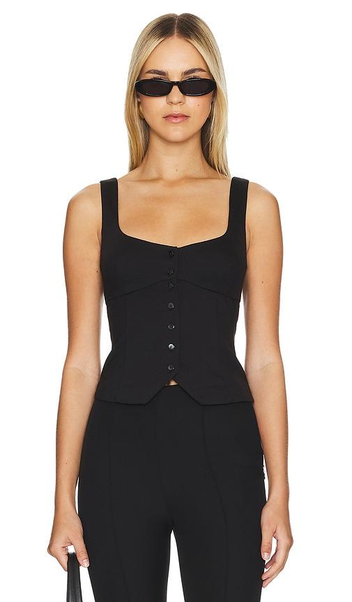 l'academie evonne top in black. - size l (also in m, s, xl)