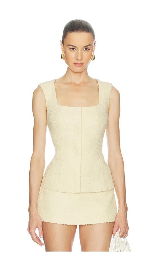 l'academie ingrid top in lemon. - size l (also in m, s, xl, xs, xxs)