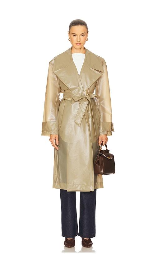 l'academie layne trench coat in tan. - size s (also in xs)