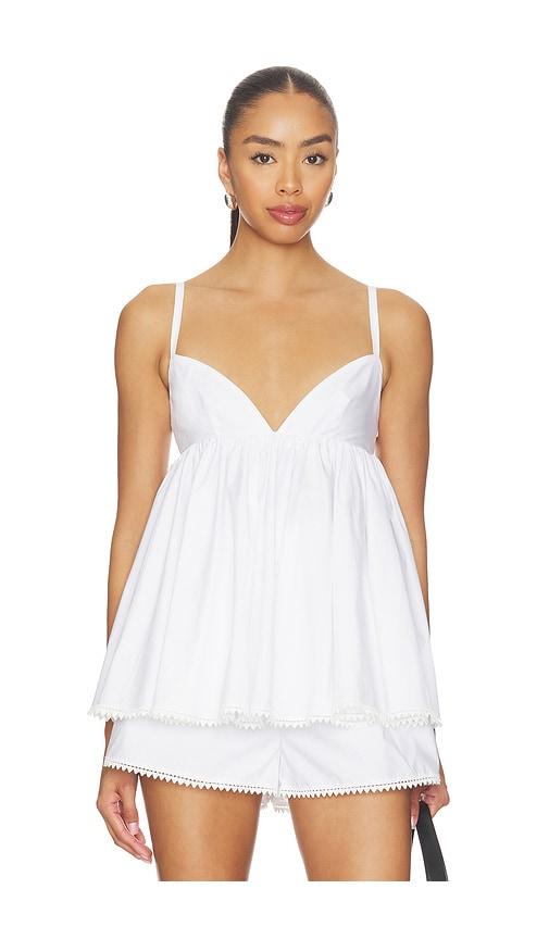 l'academie lillie top in white. - size m (also in s)