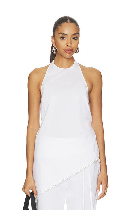 l'academie marithe top in white. - size l (also in xxs, xs, s, m, xl)
