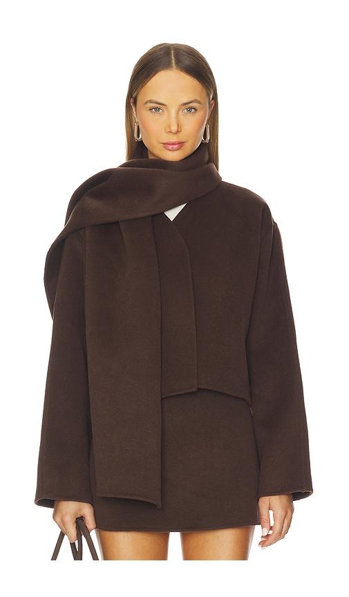 l'academie milly wool jacket in chocolate. - size l (also in m, xl)