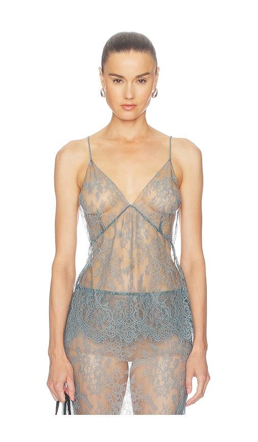 l'academie mimi top in grey. - size l (also in m, s, xl, xs)
