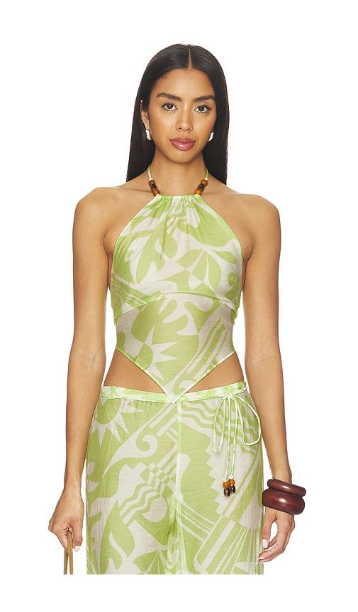 l'academie nyra top in green. - size m (also in xxs, s, xl)