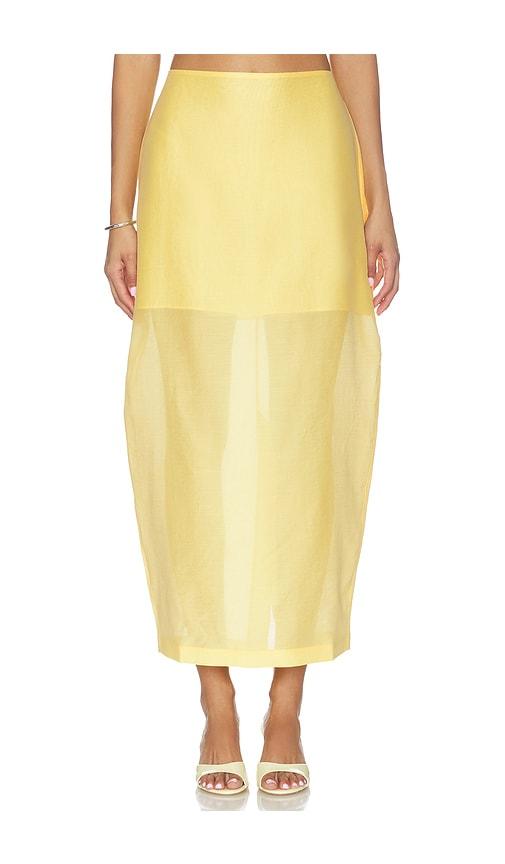 l'academie perla skirt in yellow. - size s (also in xs)