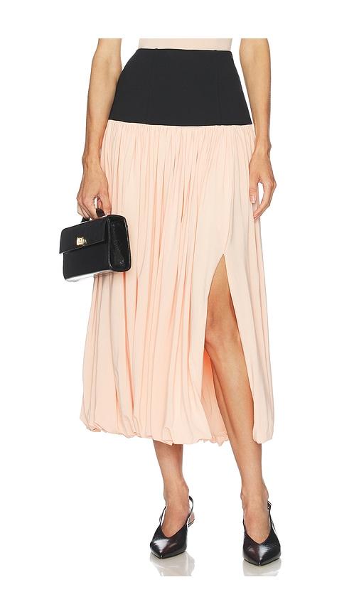 l'academie reba midi skirt in pink. - size l (also in xxs, xs, s, m, xl)