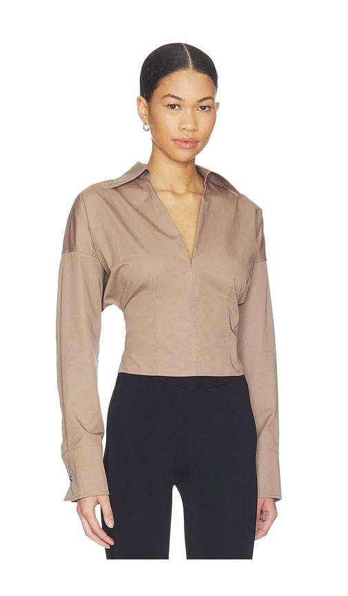 l'academie sabina top in taupe. - size l (also in xxs, xs, s, m, xl)
