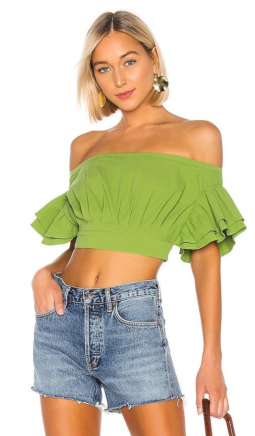 l'academie the claude top in green. - size l (also in xxs, xs, s, m, xl)