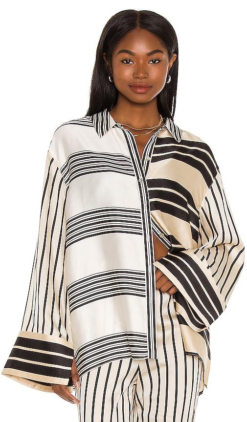l'academie the katy blouse in cream. - size m (also in xs, s)