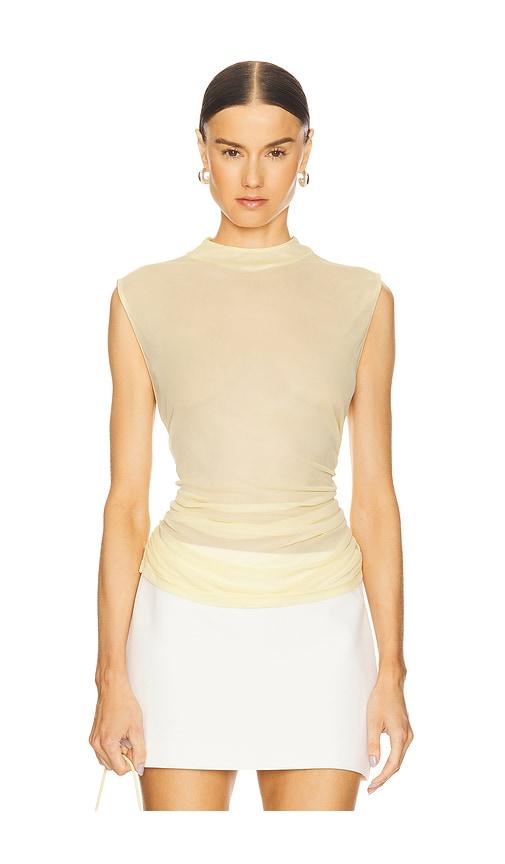 l'academie tine top in yellow. - size l (also in m)