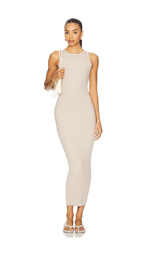 l'academie vespera midi dress in beige. - size l (also in xl)
