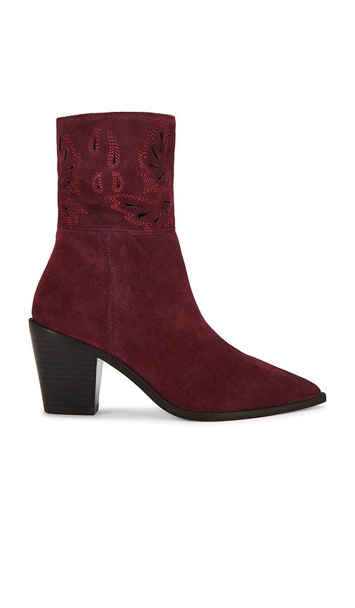 l'agence anne boot in burgundy. - size 10 (also in 7.5, 9.5)