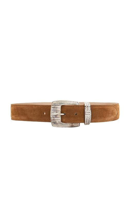 l'agence aya western engraved belt in cognac. - size l (also in m, s, xs)