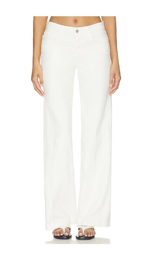 l'agence joanne wide leg jeans in white. - size 26 (also in 27, 28)