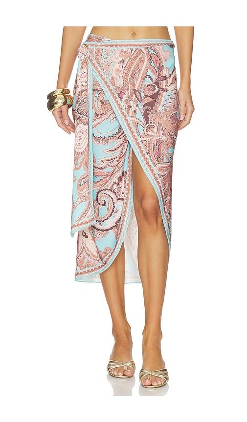l'agence marena sarong in blue,brown.