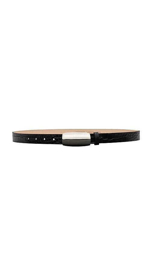 l'agence marlowe leather belt in black. - size l (also in xs, s, m)