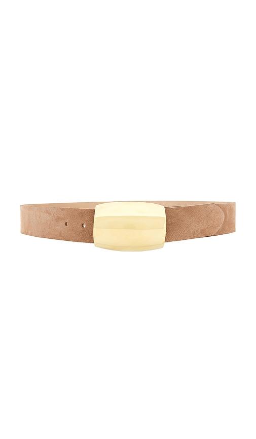 l'agence milou domed suede belt in tan. - size m (also in s)