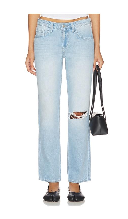 l'agence nevia low rise slouch straight jean in blue. - size 24 (also in 25, 26, 27, 28, 29)
